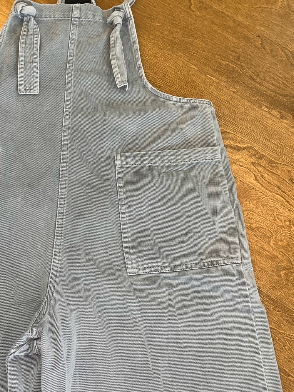 Miou Muse Women’s Overalls / Romper Light Blue Cotton Size Small - Picture 4 of 12